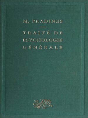 cover image of Traité de psychologie générale